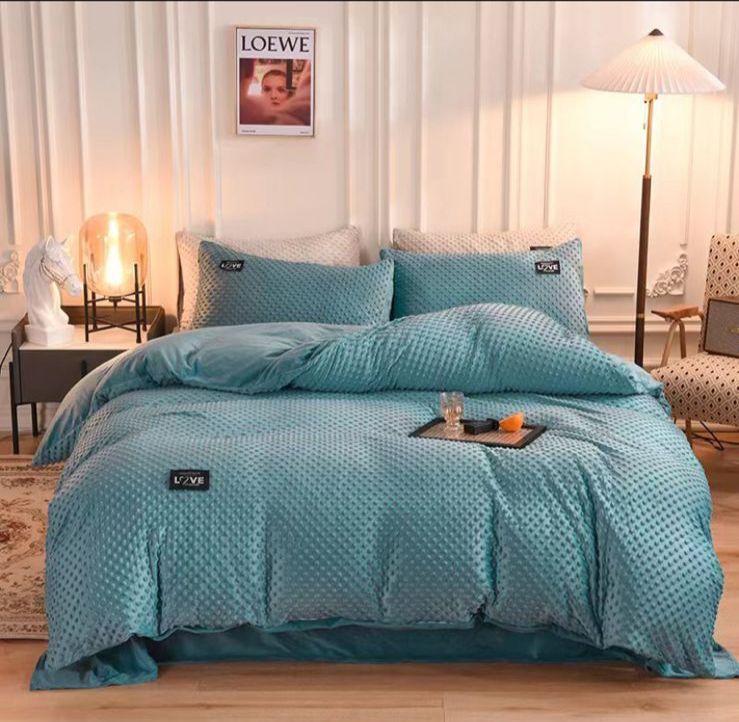 SMTE - Polka Comforter Set - Blue