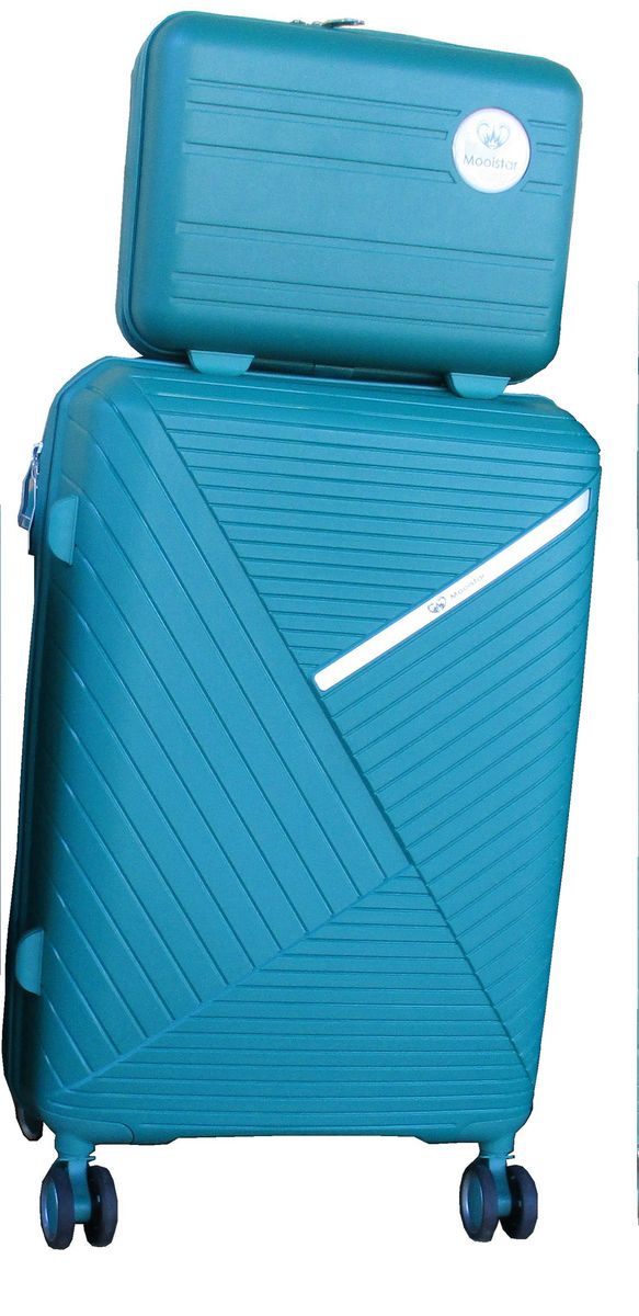 SMTE - Unbreakable Travel Luggage 2 Piece Suitcases Spinner - 28" - Dark Grey