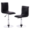 SMTE - Design Guild Stools 2 Piece Set Armless Bar Stools - Black