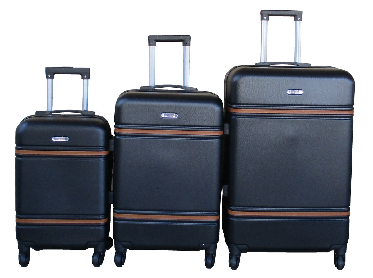 SMTE - TOUGH 3Piece Trolley Case SetLightweight, Durable,TSA Lock,Spinner Wheels