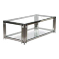 SMTE - Coffee TableRectangular Clear Tempered Glass Top