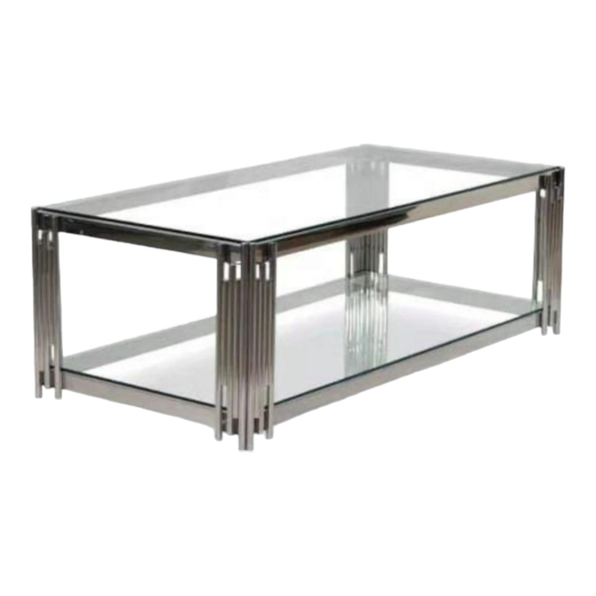 SMTE - Coffee TableRectangular Clear Tempered Glass Top