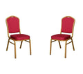 SMTE - Pair of MS Conference Chairs with Metal Frame- Pink