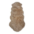 SMTE - Runner Soft Faux Sheepskin Fur Chair Couch Cover Rug for Bedroom FloorBlack