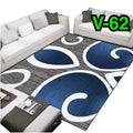 SMTE - Dream World 200cmx150cm 3D Design Rug Printed - Blue & Grey