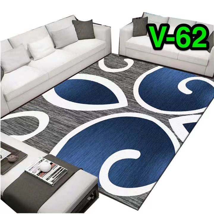 SMTE - Dream World 200cmx150cm 3D Design Rug Printed - Blue & Grey
