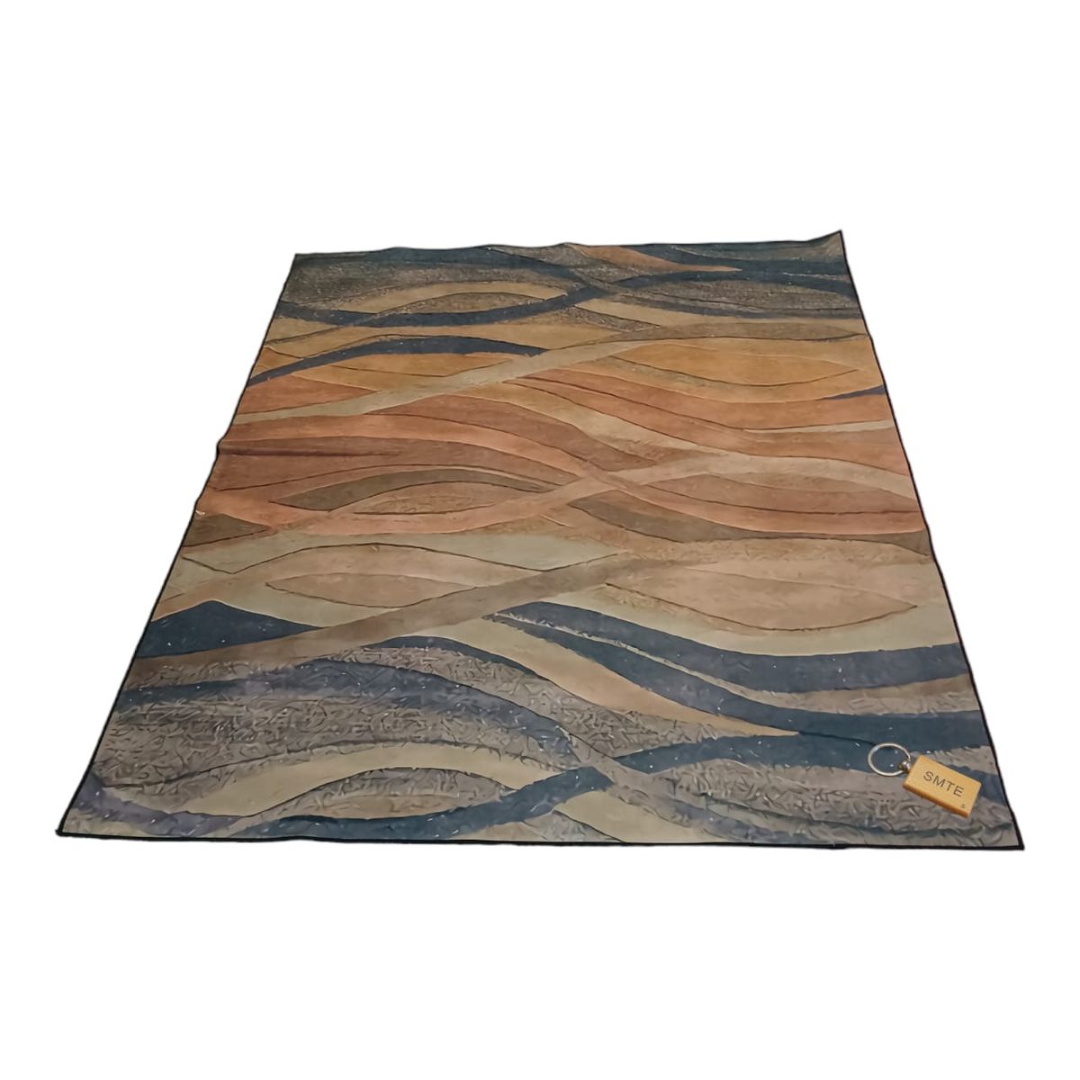 SMTE - Modern 3D Geometric Design Area Rug A14 With  KeyRing200 cm by 150 cm