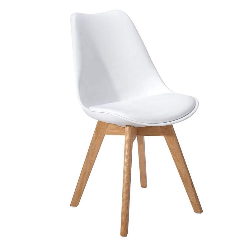 SMTE - Classy Padded PU Leather Chair - White