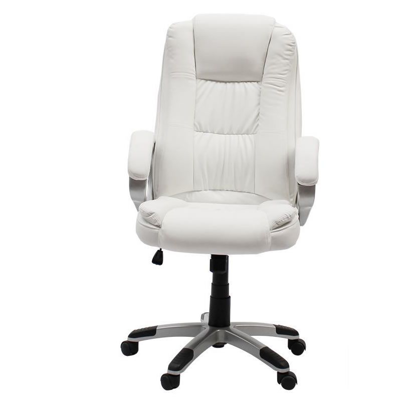 SMTE - Executive Leather Office Chair - White