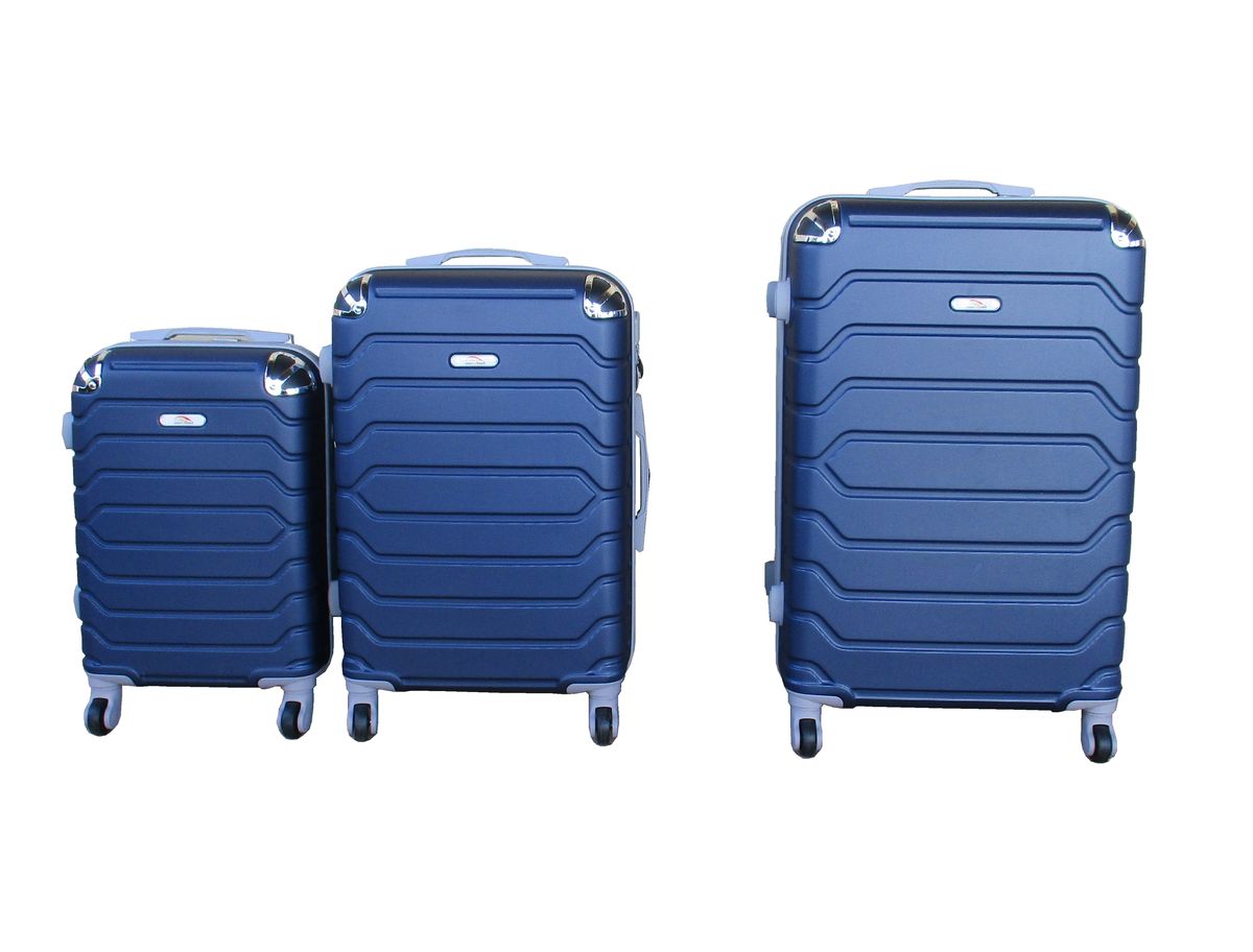 SMTE - 3 Piece Luggage Set 26" 22" 18" - Navy