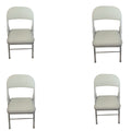 SMTE - Foldable Outdoor Chairs4 PackWhite