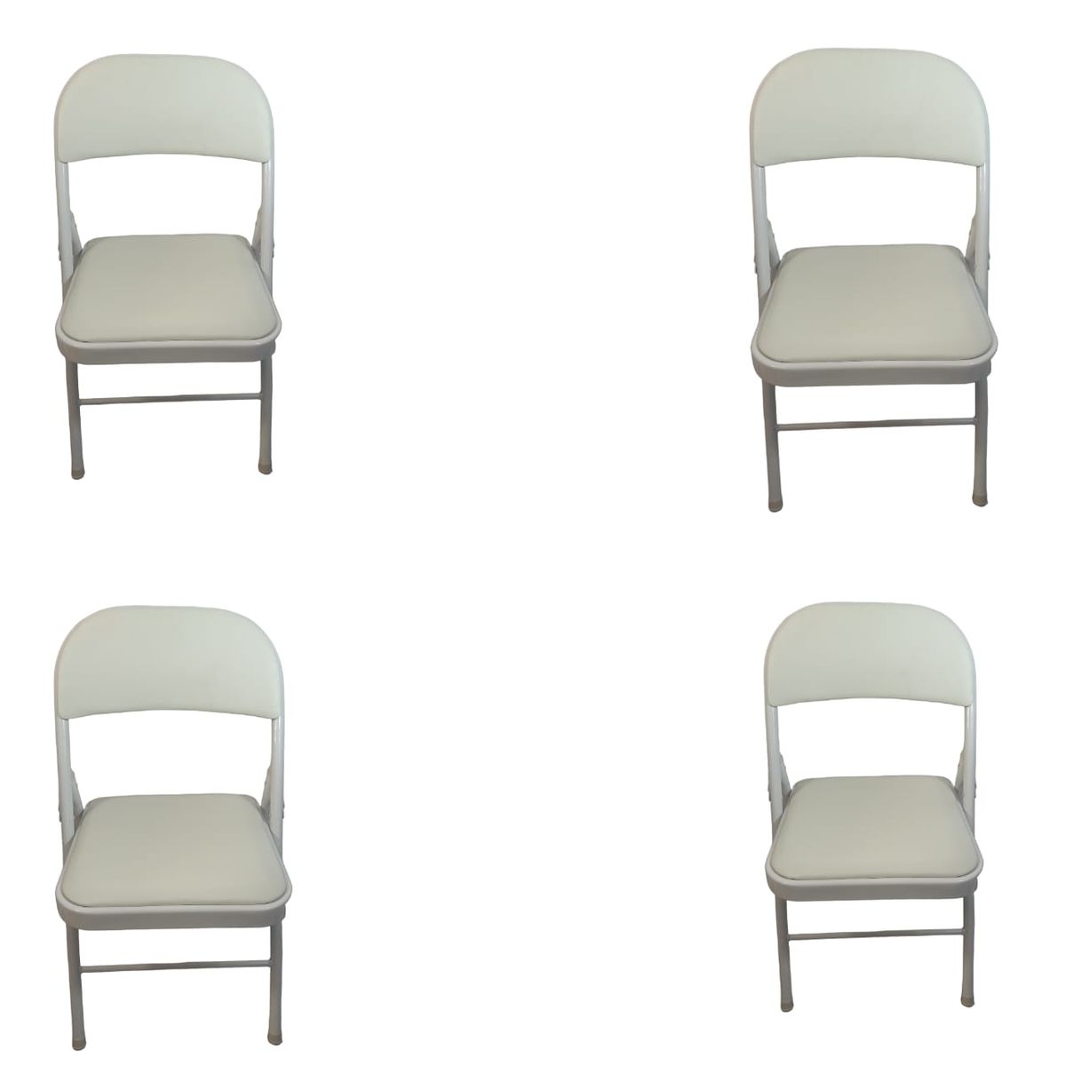 SMTE - Foldable Outdoor Chairs4 PackWhite