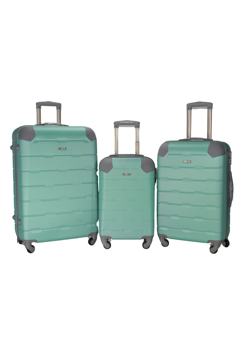 SMTE - BeginAgain 3pc Luggage set durable materialGreen