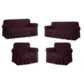 SMTE - 4 Piece High Elastic Universal Sofa covers - Maroon