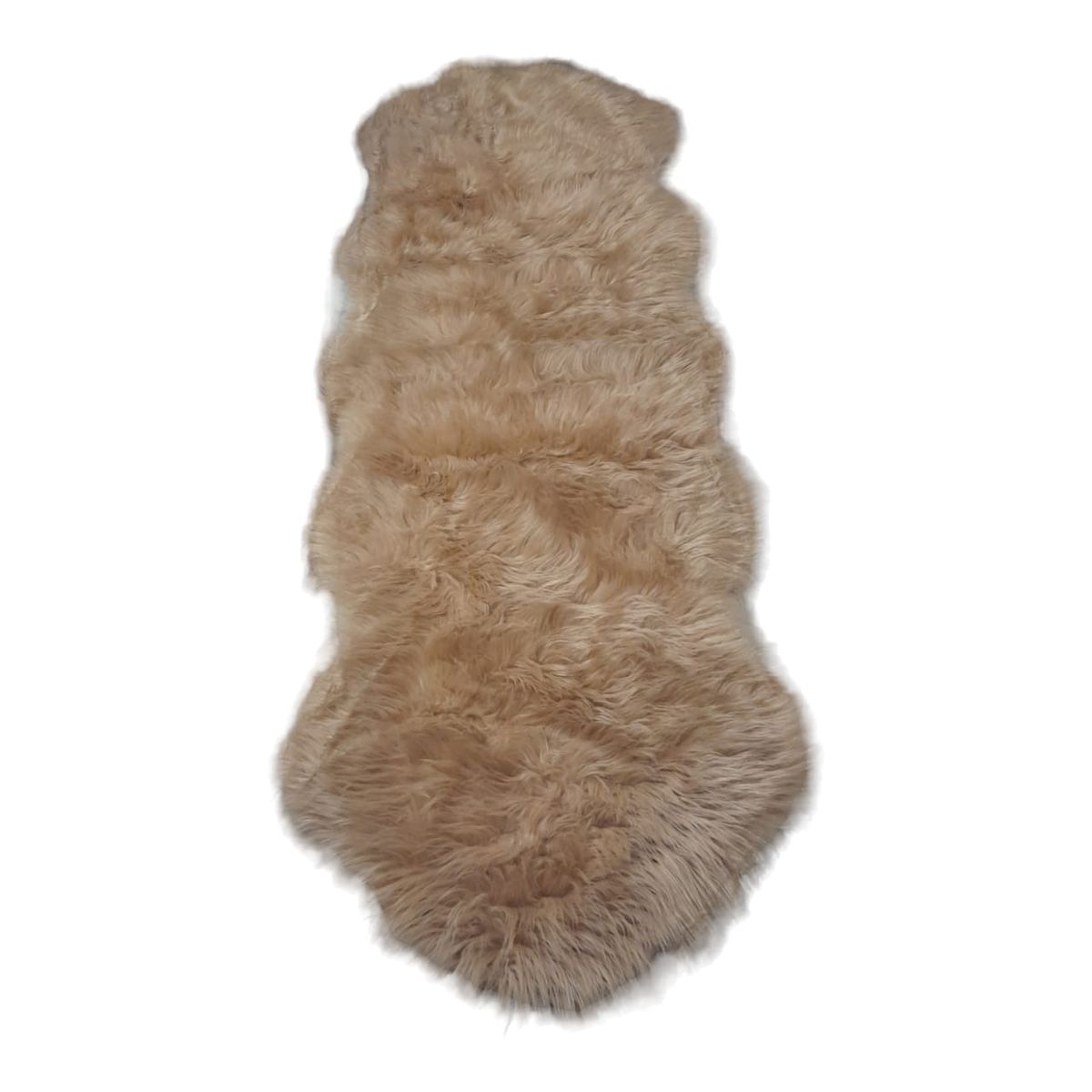 SMTE - Runner Soft Faux Sheepskin Fur Chair Couch Cover Rug for Bedroom FloorGrey