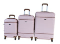 SMTE - 3Piece Travel Luggage Suitcase Bag SetStylishLight Pink