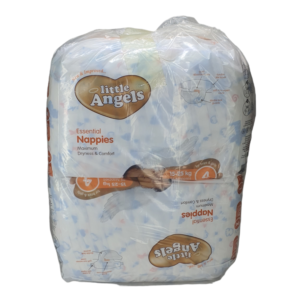 SMTE - Quality L Angles Comfotertable Baby Nappies & Diapers - X Large (15-25 kg)
