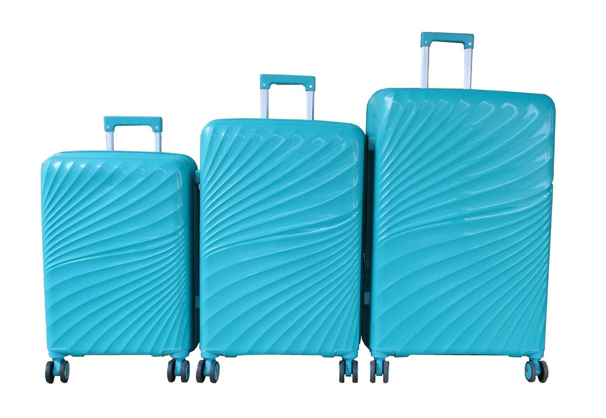 SMTE - Unbreakable 3Piece Polypropylene Luggage SetTSA Lock,360 Spinner Wheels.