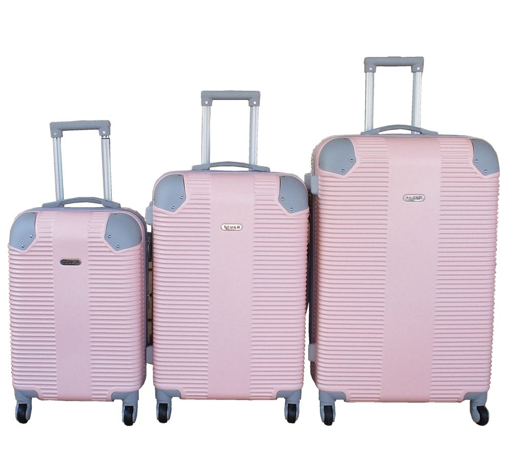 SMTE - Travel 28Inch Luggage Suitcase Bag SetStylish3PieceLight Pink