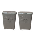 SMTE -  FreshFold Laundry BasketWhiteSet of 2Cream