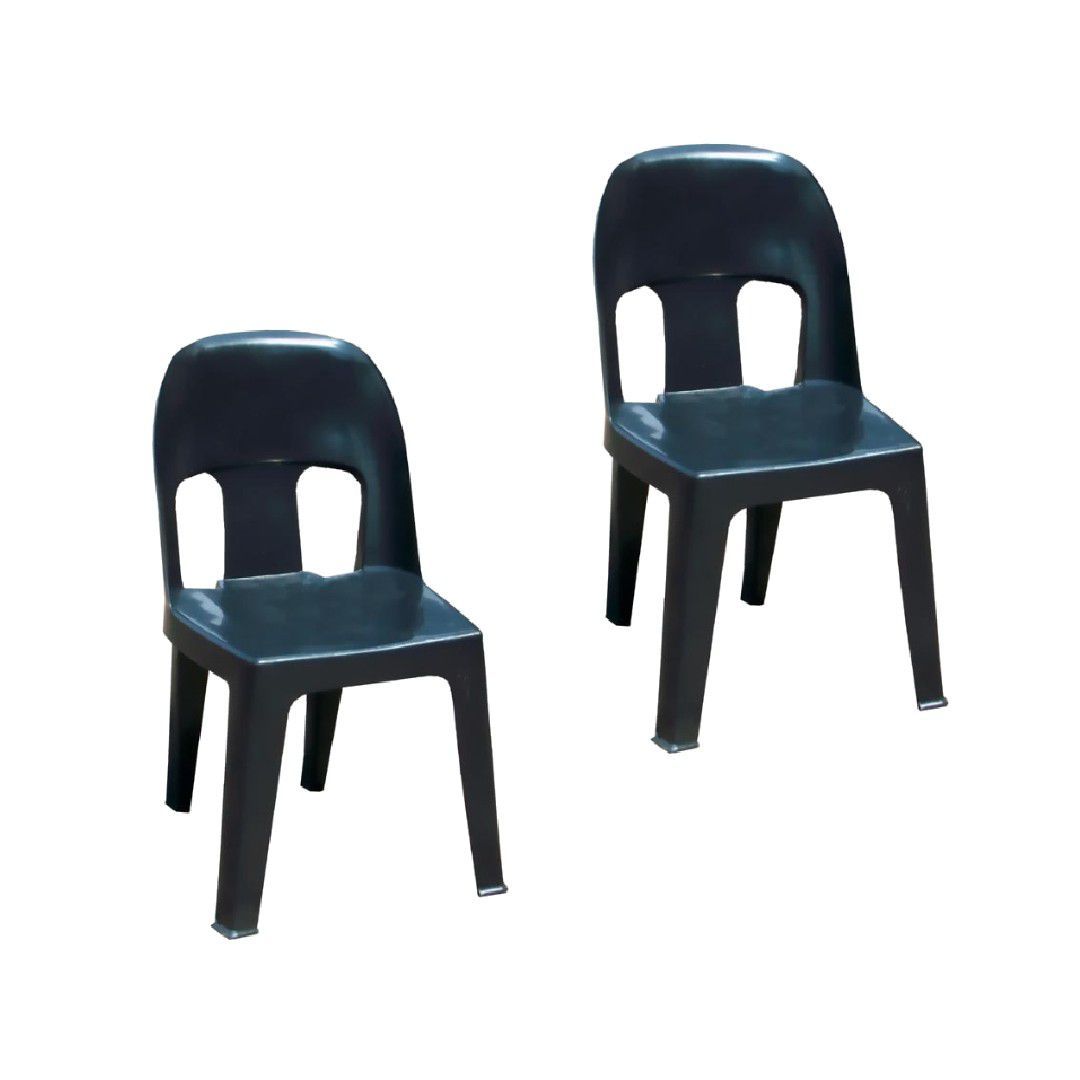 SMTE - Contour Outdoor Durable Plastic Party Chair Set of 2