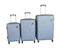 SMTE - 3Piece Travel Luggage Suitcase Bag SetStylish, and ConvenientSilver