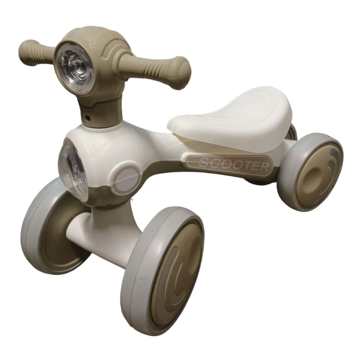 SMTE - Baby Infant Bike Scooter Riding FourWheel 1Years ToyLight Brown