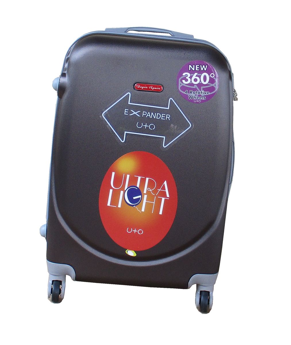 SMTE - 1 Piece Lightweight Luggage 27" - Dark Brown