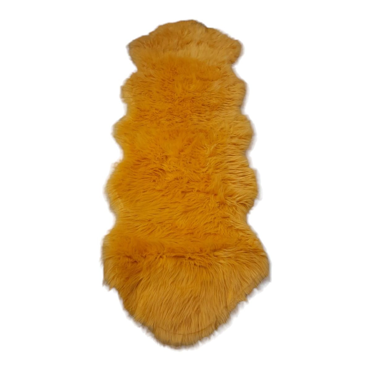 SMTE - Runner Soft Faux Sheepskin Fur Chair Couch Cover Rug for Bedroom FloorGold