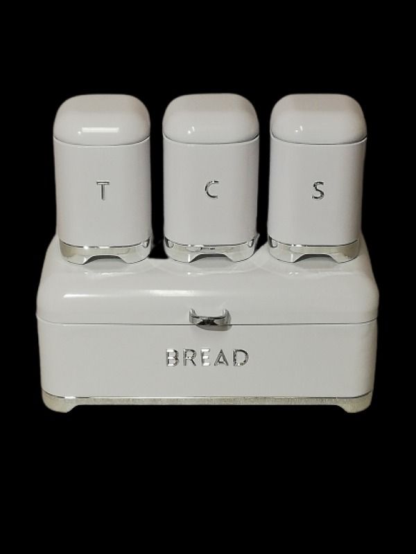 SMTE - Yax Cannister Set 4 Piece - White