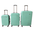 SMTE - 3Piece ABS Hard Shell Luggage SetMint, Spinner Wheels, BuiltIn Lock