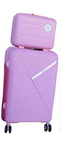 SMTE - Unbreakable Travel Luggage 2 Piece Suitcases Spinner - 28" - Pink