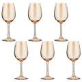 SMTE - Uniquely Crafted Red Wine and White Wine Glasses - Set of 6 Rose Gold