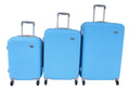 SMTE - 3Piece ABS Luggage Set, Ice Blue, Hardshell Spinner with BuiltIn Lock