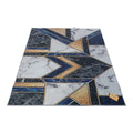 SMTE - 200cm by 150cmModern 3D Geometric Design Area Rug FR14 With  keyring