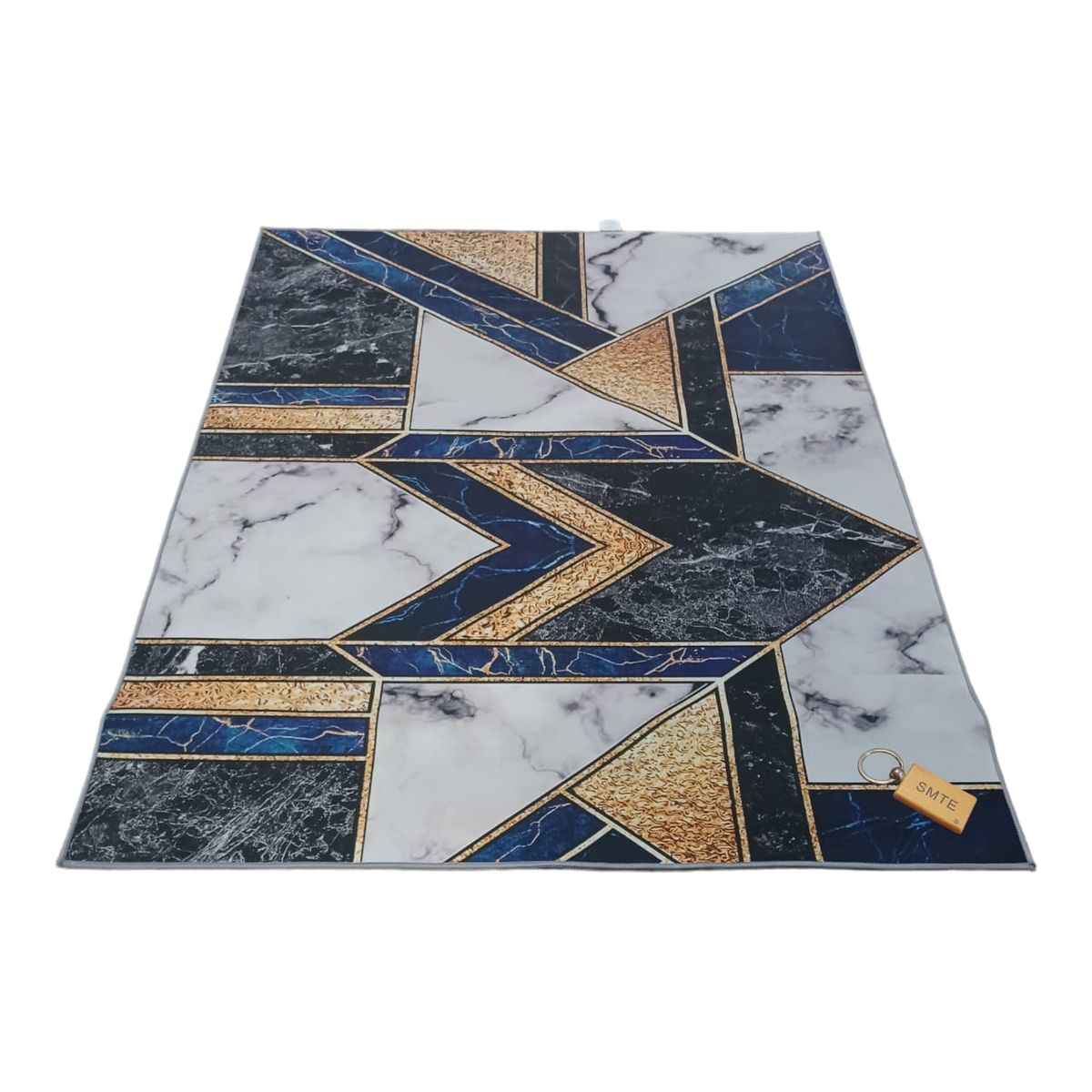 SMTE - 200cm by 150cmModern 3D Geometric Design Area Rug FR14 With  keyring