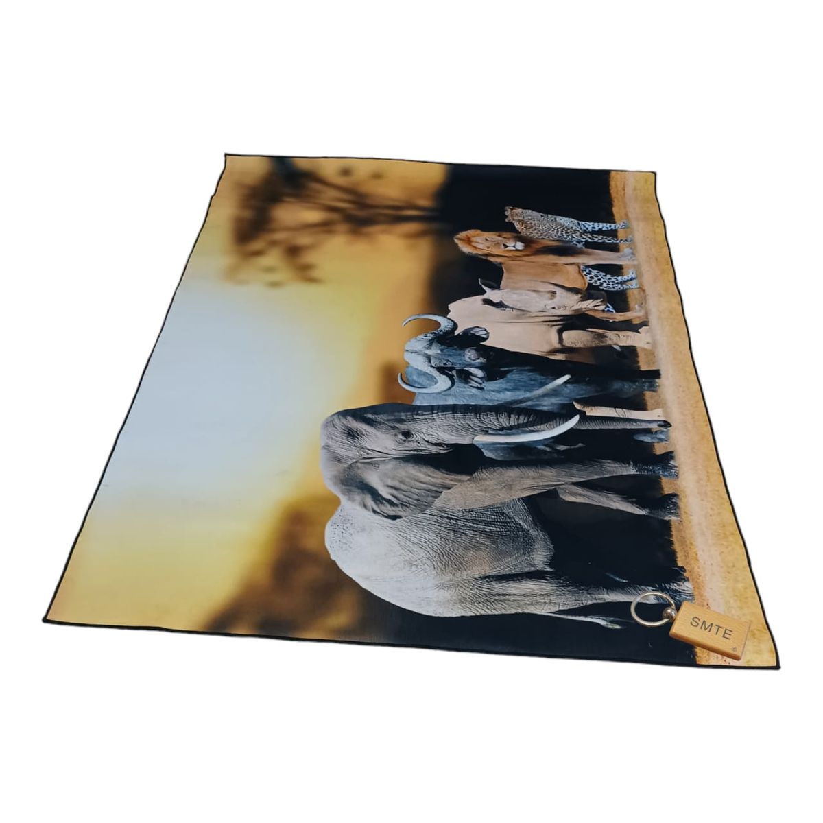 SMTE - 200cm by 150cmModern 3D Geometric Design Area Rug A82 With  keyring