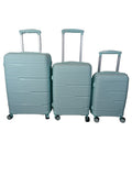 SMTE - 3 Piece Hard Outer Shell Luggage SetGreen