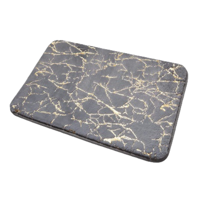SMTE - Marble Pattern Bathroom Soft Mat Non-slip - Grey