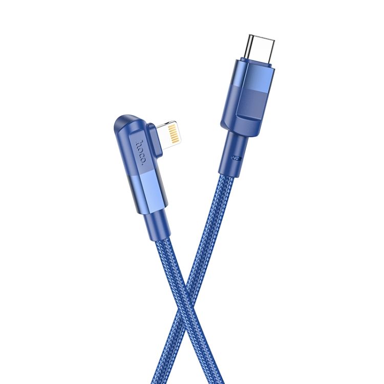 SMTE - Hoco U108 20W Premium Type-C to Lightning iPhone Fast Charge Cable - Blue