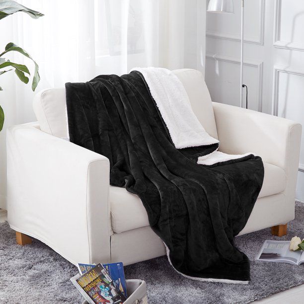 SMTE - Sherpa Ultimate Wool Throw - Black