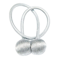 SMTE - Avi-Quality Curtain Tie-Back-Ball - 4 Piece - White