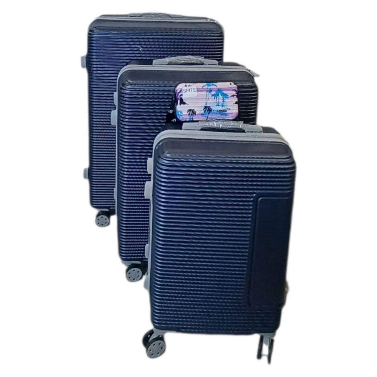 SMTE - Galaxy 4Piece Hard Shell Luggage SetBlue