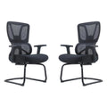 SMTE - Set of 2 Modern Mesh Visitor Office Chairs D2308