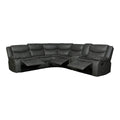 SMTE - L Shape leather Recliner SetGrey