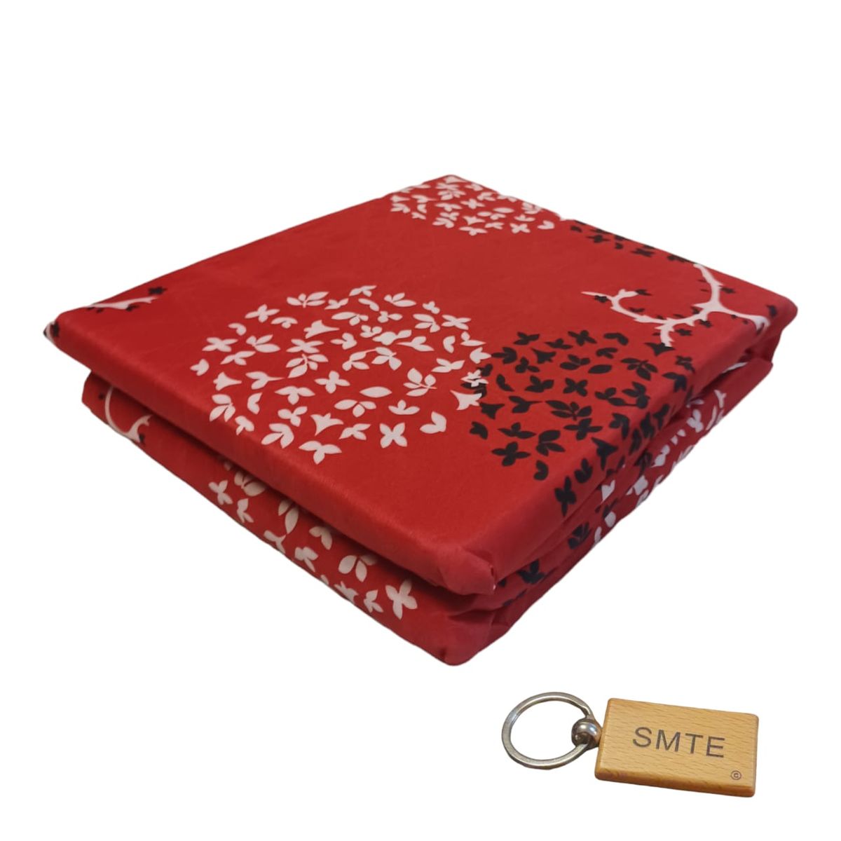 SMTE - Luxurious Microfiber Bed Sheets: 150x189cm+ KeyringRed Leafs