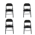 SMTE - Foldable Outdoor Chairs4 PackBlack