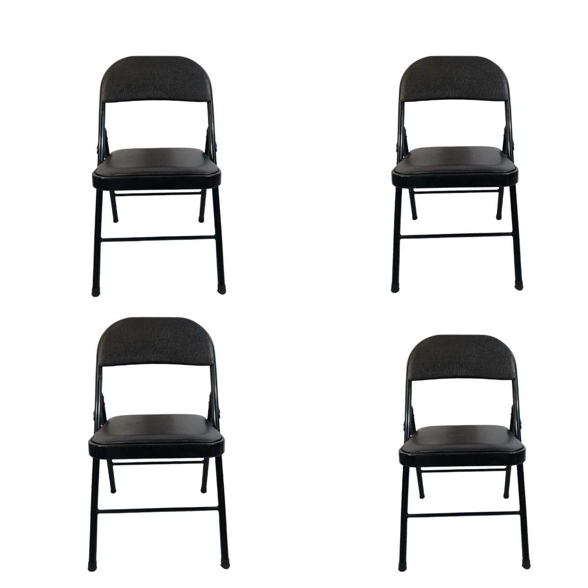 SMTE - Foldable Outdoor Chairs4 PackBlack