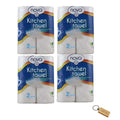 SMTE - Quality Paper TowelKitchen Towel8Rolls50Sheets with  Keychain