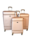 SMTE - Begin Again 3Piece Hard Shell ABS Luggage SetRose Gold